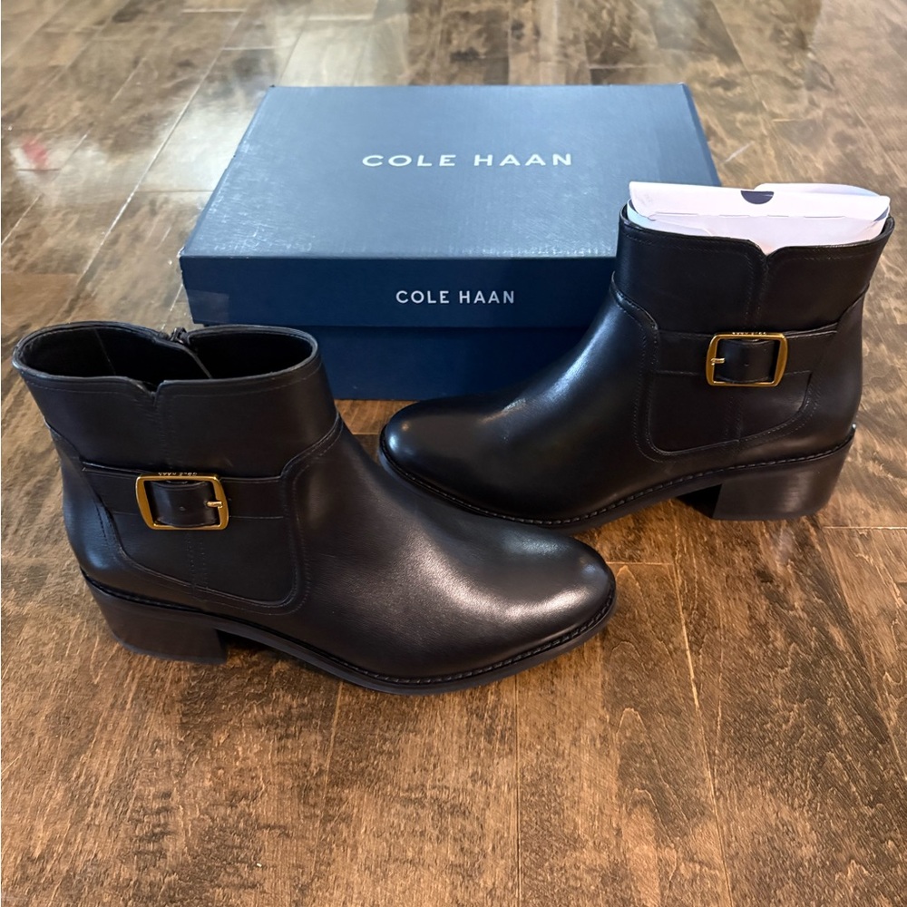 NIB COLE HAAN Thayer Leather Chelsea Ankle Boots size 7.5